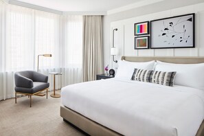 Italienske Frette-laken, sengetøy av topp kvalitet og minibar