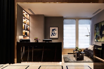 Hotel entrance and lobby at The Luxury Collection Hotel Manhattan Midtown