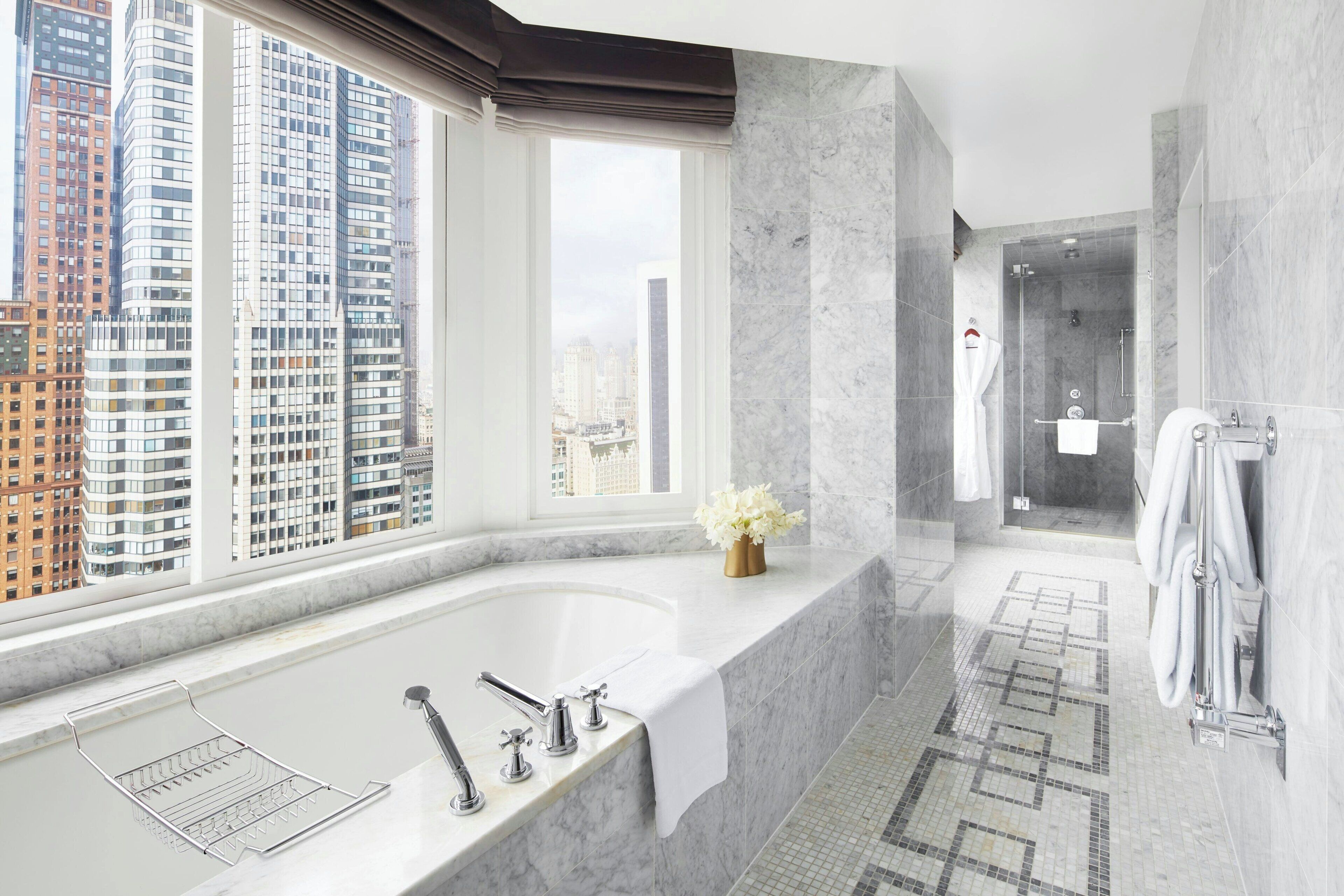 suite, 2 bedrooms, non smoking (view) | bathroom | combined shower/bathtub, designer toiletries, hair dryer, bathrobes