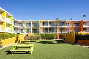 Outdoor wedding area