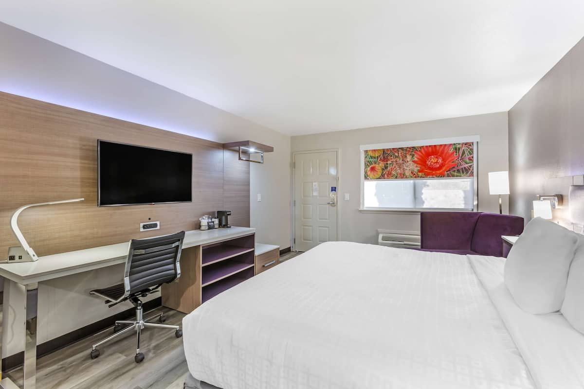Standard Room, 1 King Bed, Accessible, Refrigerator & Microwave | Desk, laptop workspace, iron/ironing board, rollaway beds