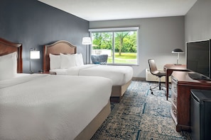 Room, 2 Queen Beds, Non Smoking | In-room safe, desk, iron/ironing board, bed sheets