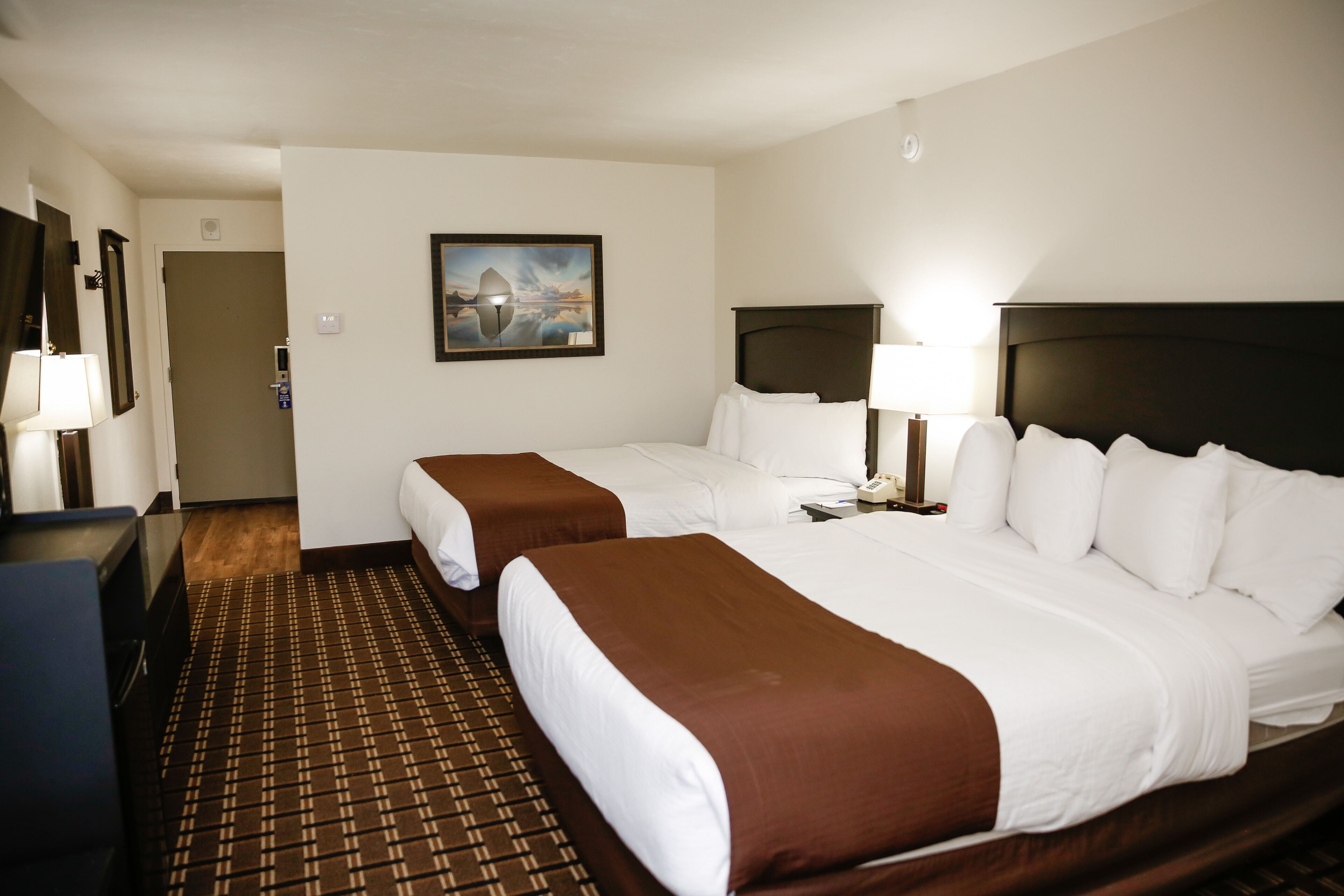 standard room, 2 queen beds | pillow-top beds, blackout curtains, iron/ironing board