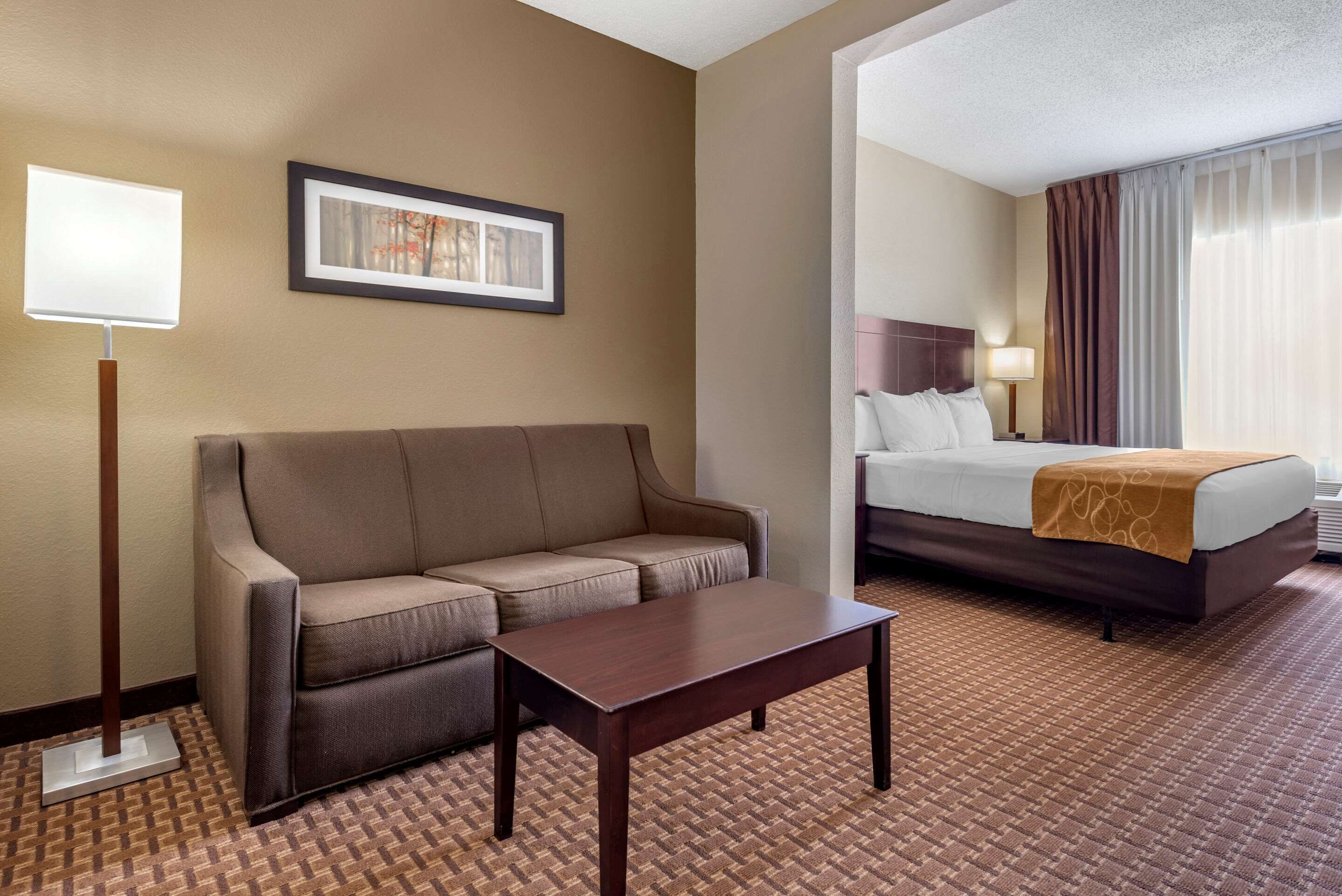 suite king size walk in shower | premium bedding, in-room safe, desk, iron/ironing board