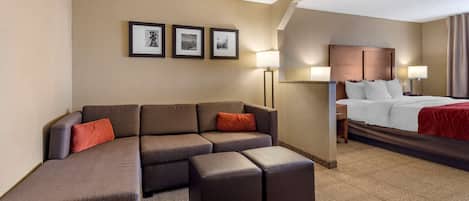 Svit - 1 kingsize-säng med bäddsoffa - tillgänglighetsanpassat - icke-rökare | Värdeförvaringsskåp på rummet, strykjärn/strykbräda och gratis wi-fi