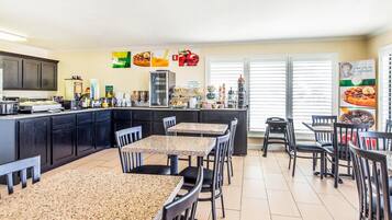 Free daily buffet breakfast