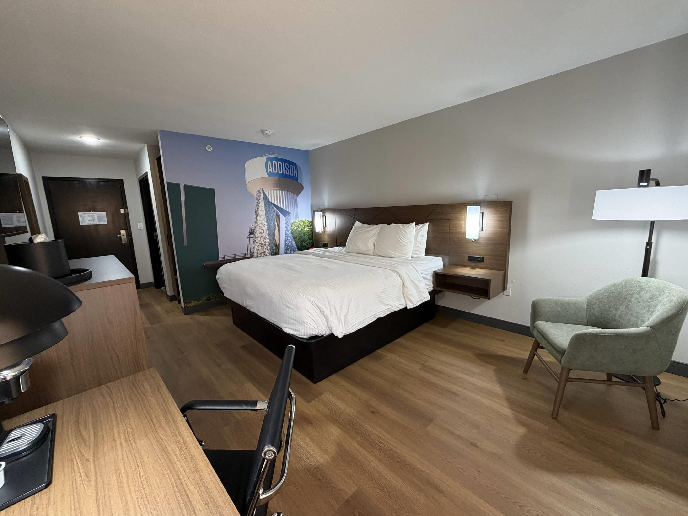 Down duvets, pillow-top beds, desk, laptop workspace
