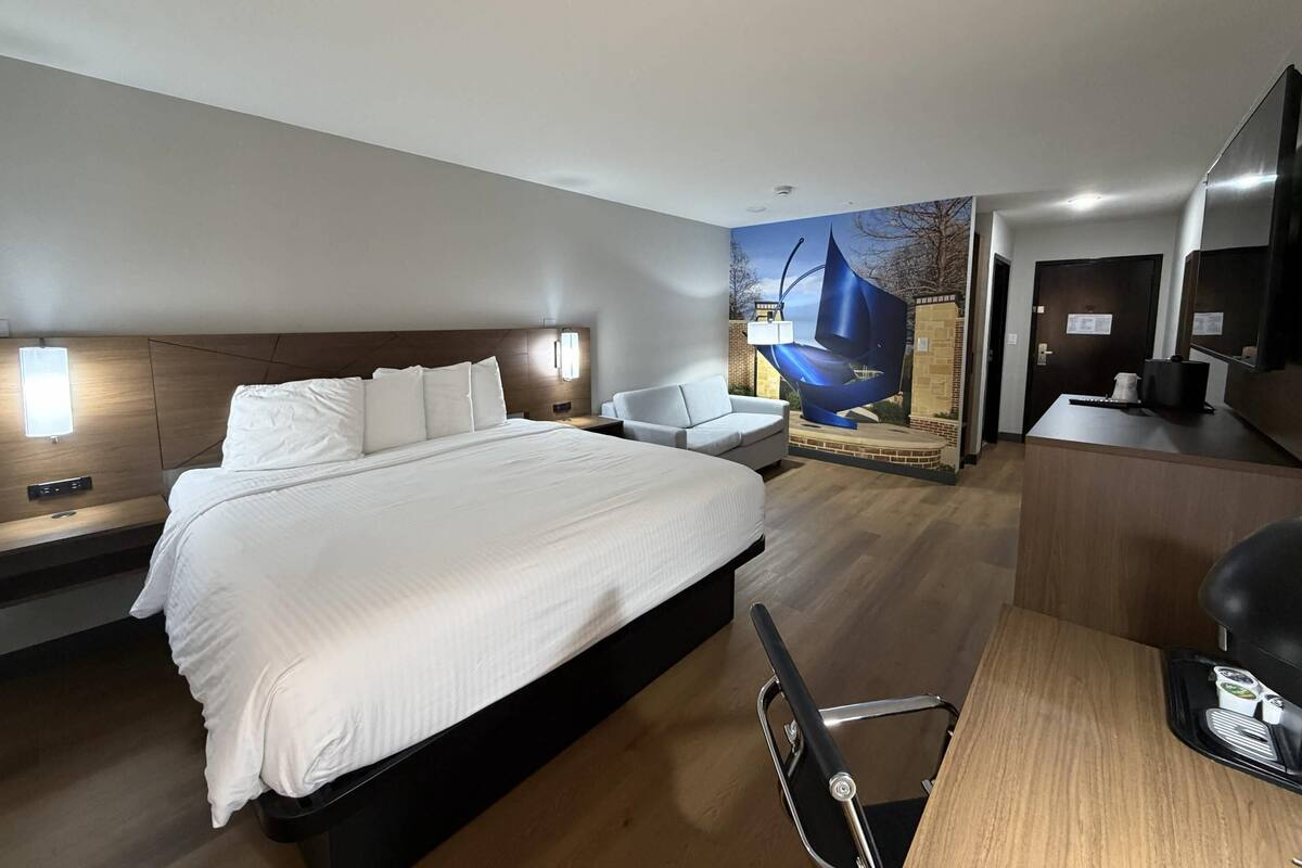 Suite, 1 King Bed, Non Smoking | Down duvets, pillow-top beds, desk, laptop workspace