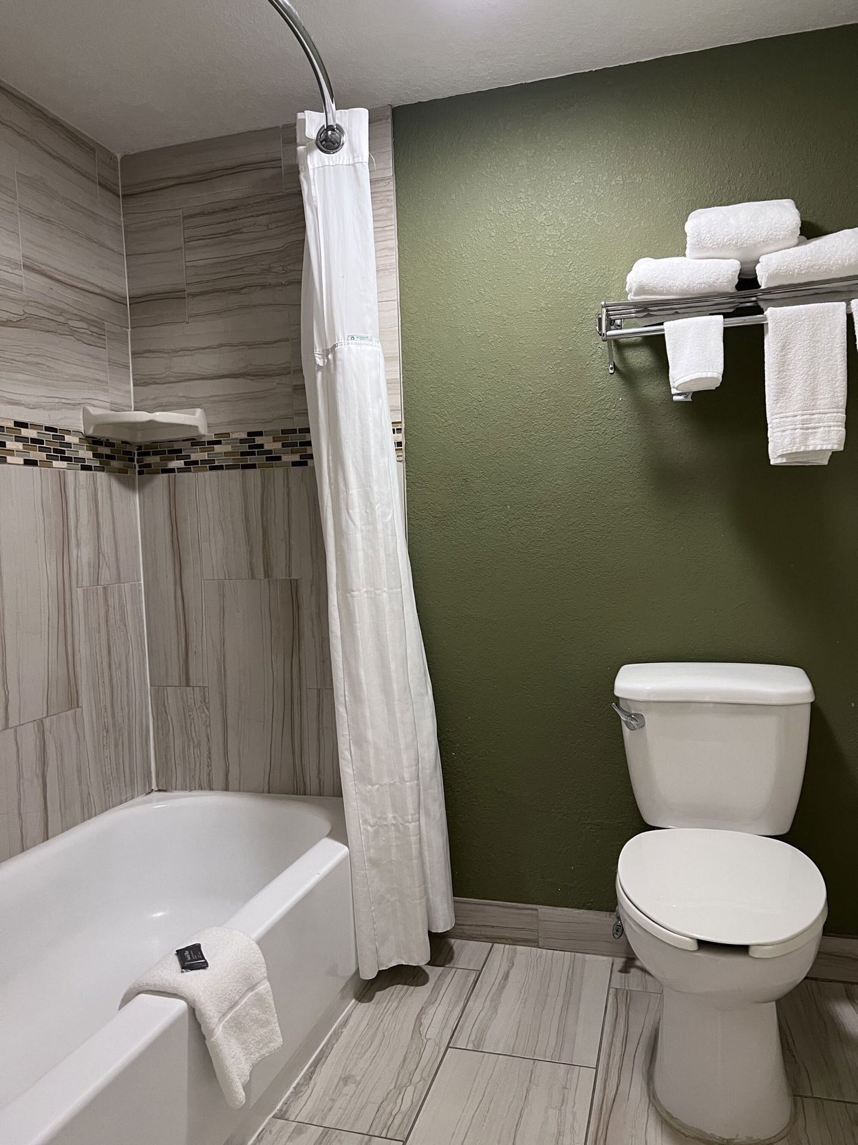 Bathroom | Combined shower/tub, free toiletries, hair dryer, towels