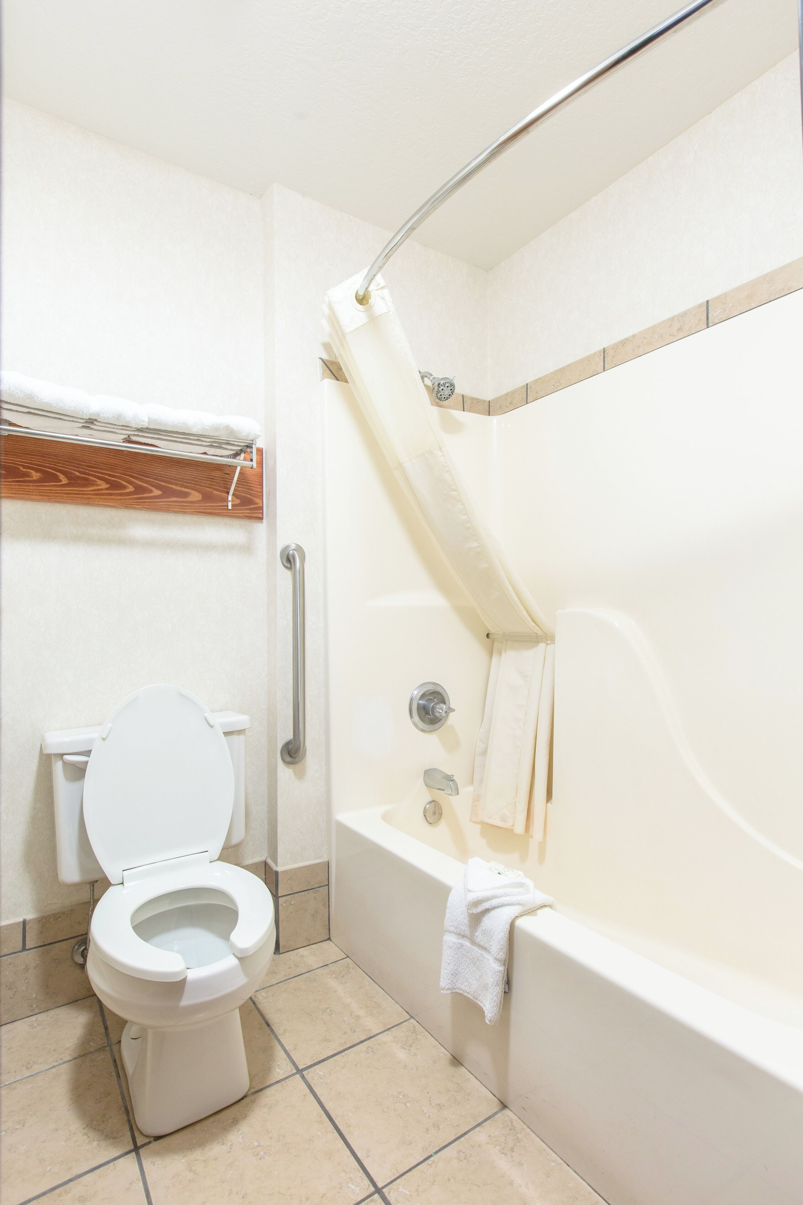 free toiletries, hair dryer, towels