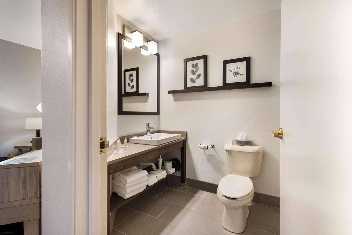 suite, 1 king bed with sofa bed, non smoking | blackout curtains, iron/ironing board, free cots/infant beds