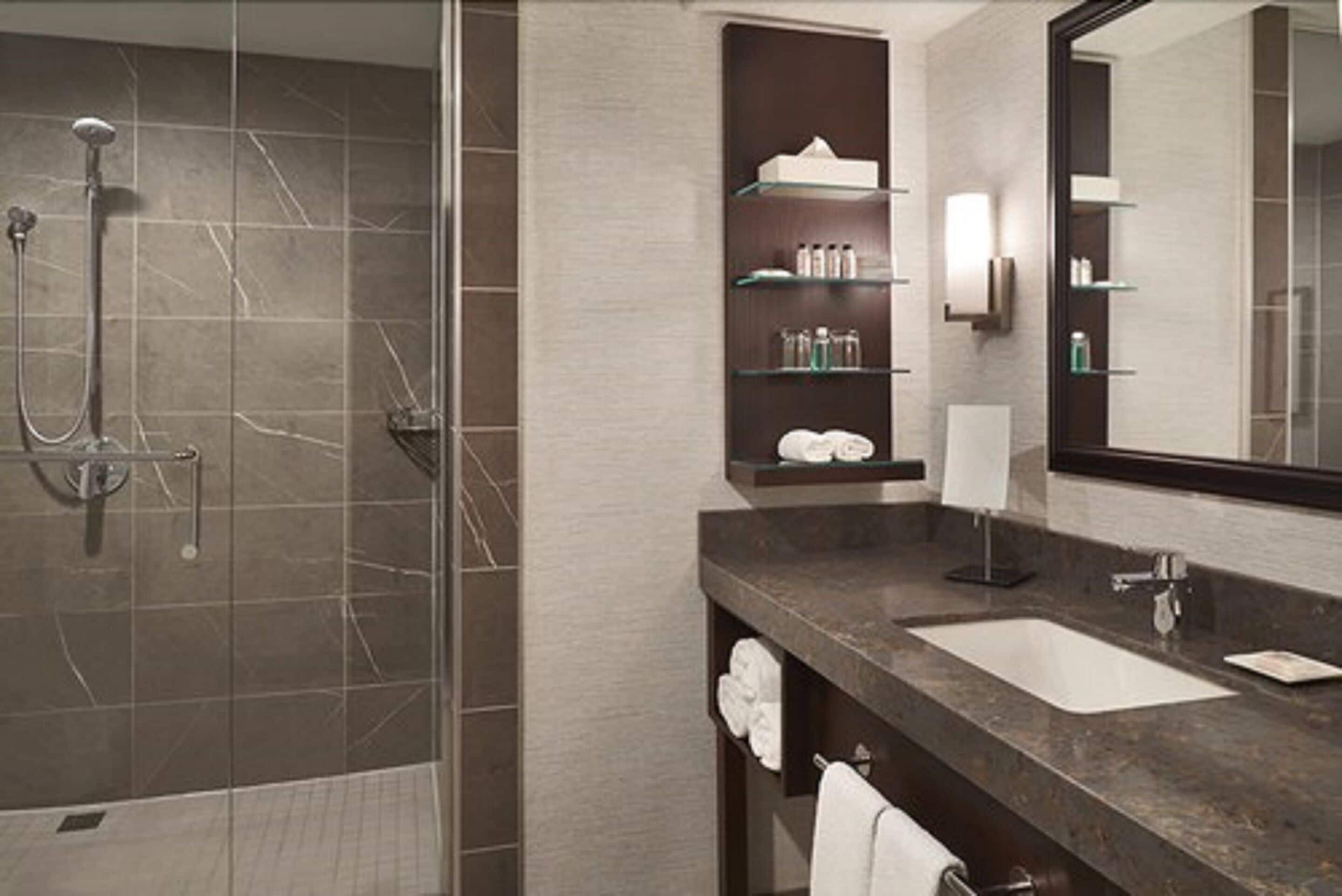 room, 1 king bed | bathroom | free toiletries, hair dryer, towels, soap