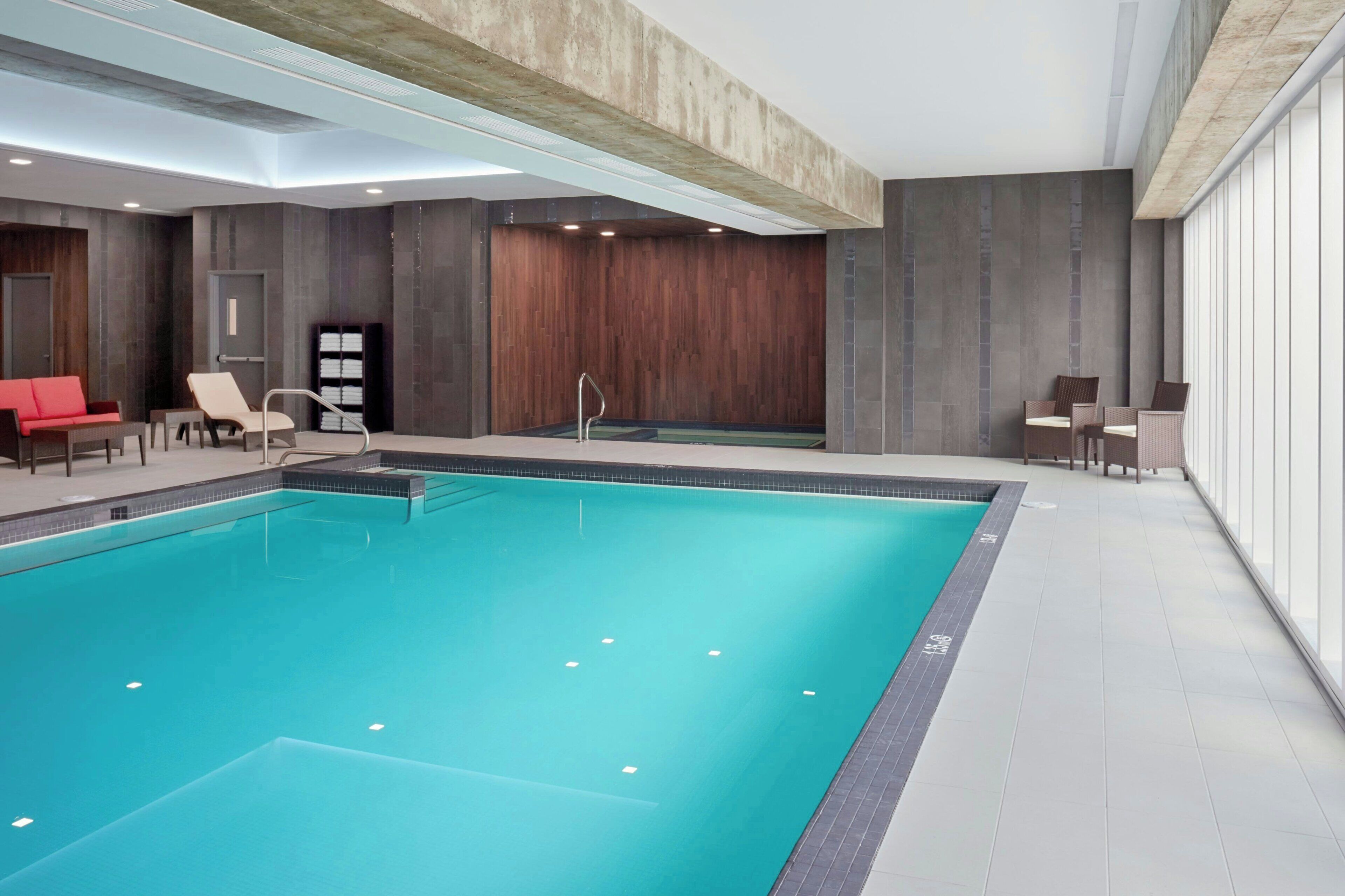 indoor pool, lifeguards on site