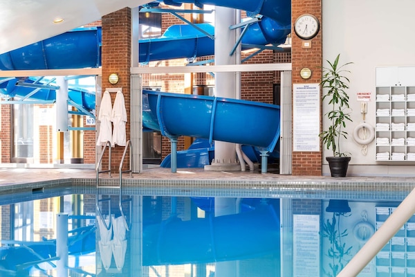 Indoor pool, seasonal outdoor pool