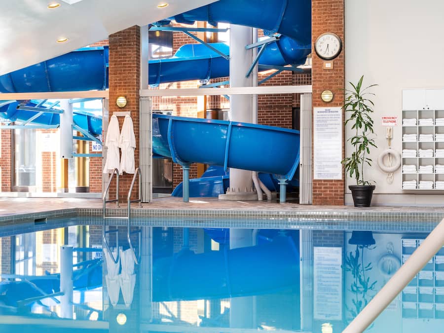 Indoor pool, seasonal outdoor pool