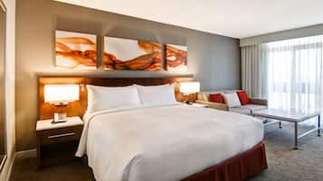 Pillowtop beds, in-room safe, desk, laptop workspace