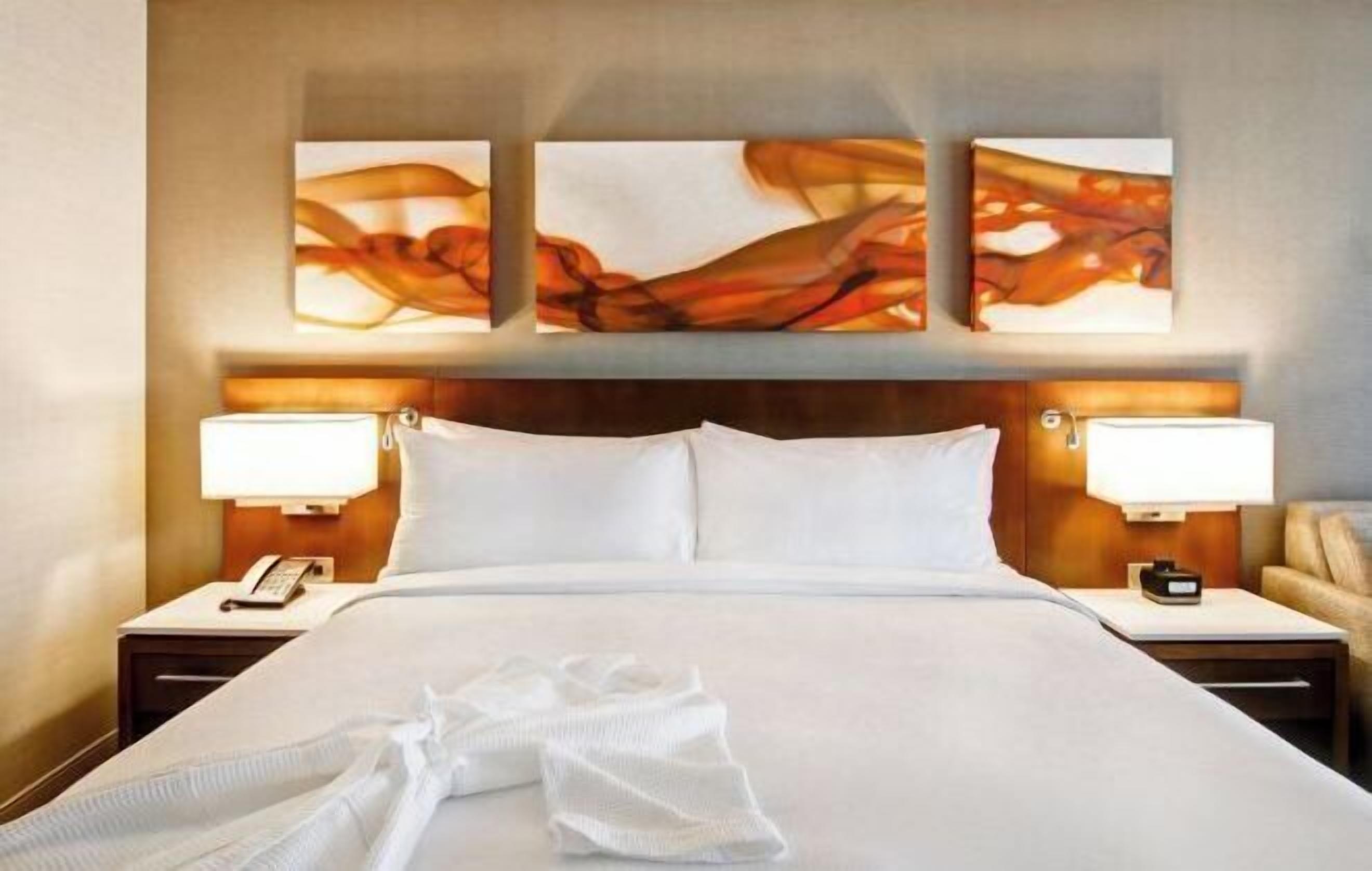 Pillow-top beds, in-room safe, desk, laptop workspace