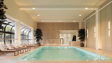 2 indoor pools, sun loungers