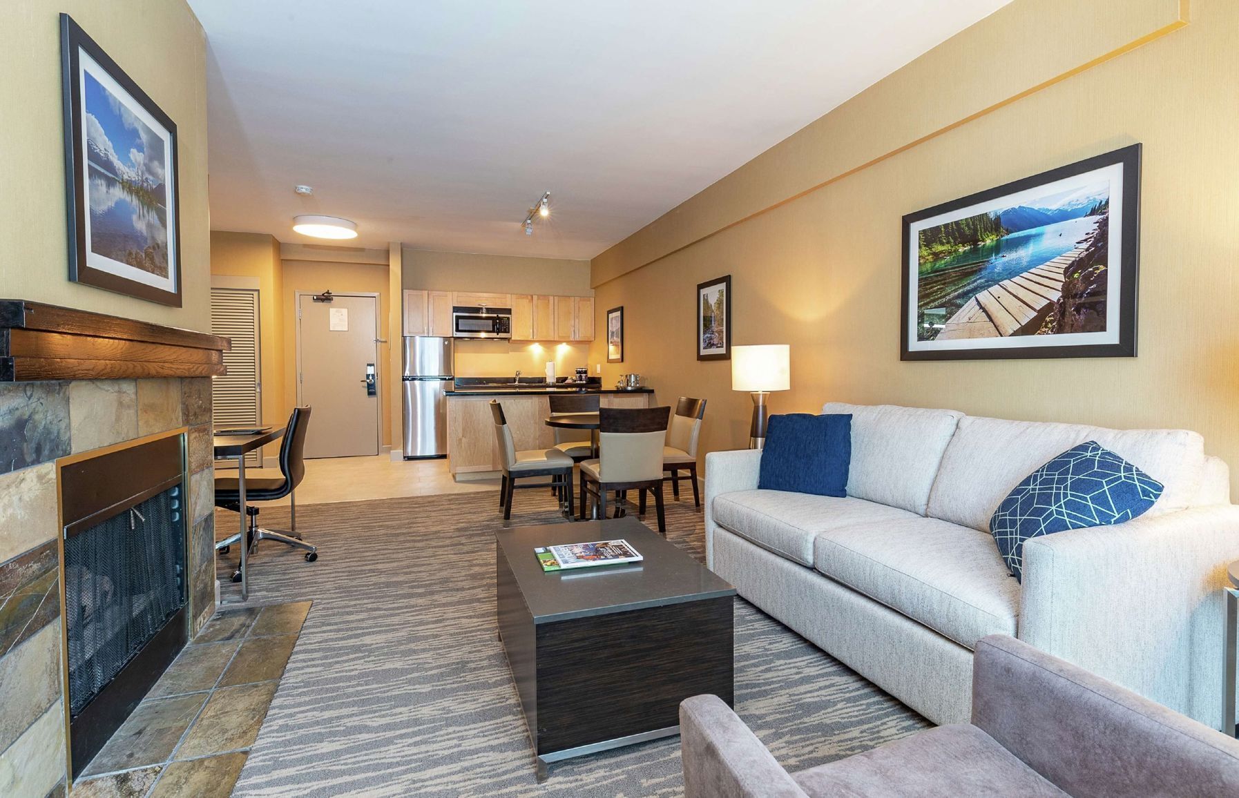 Living area | 55-inch flat-screen TV with cable channels, TV, pay movies