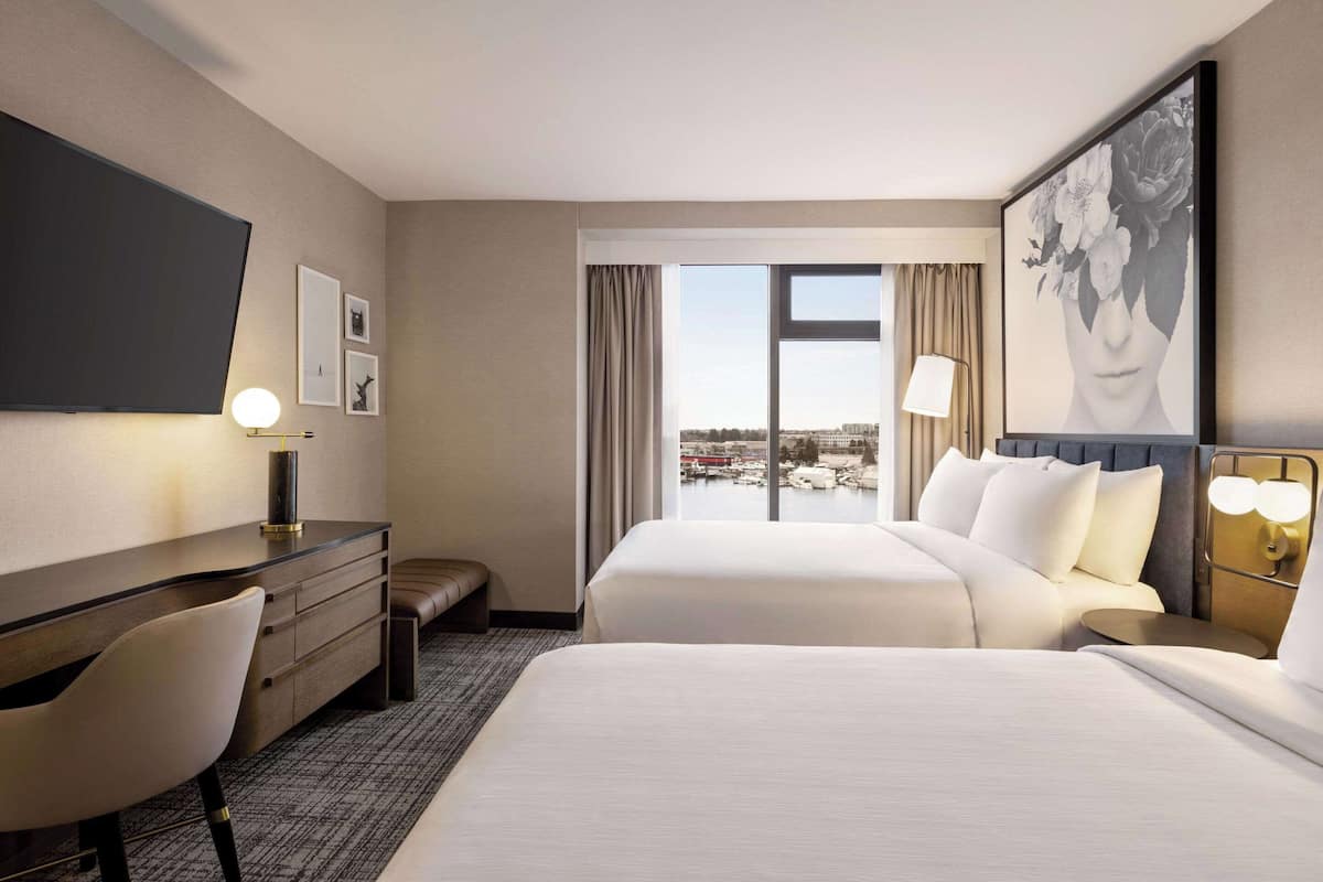 room, 2 queen beds, non smoking, marina view | 1 bedroom, in-room safe, desk, blackout curtains