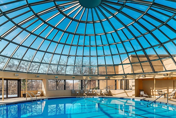 Indoor pool, open 6:30 AM to 11:00 PM, sun loungers