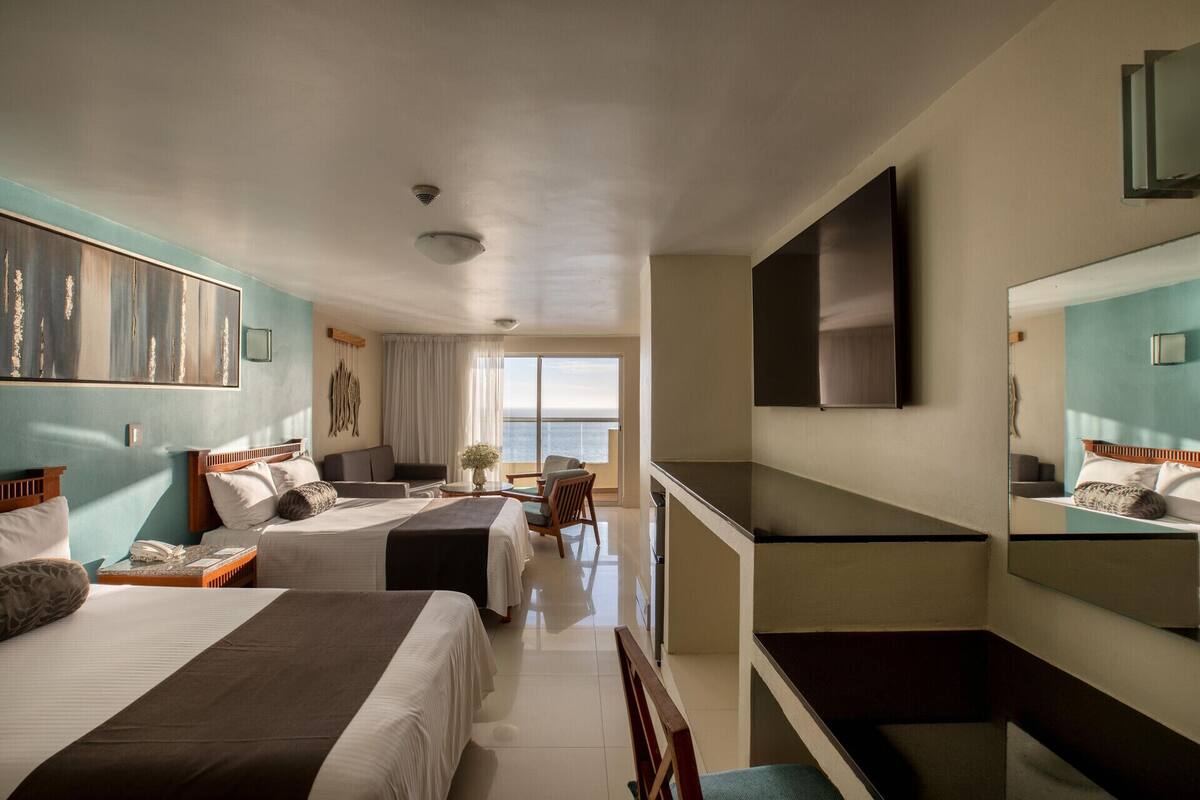 In-room safe, blackout drapes, WiFi (free), bed sheets