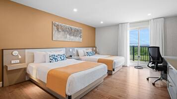 Room, 2 Queen Beds, Non Smoking, Balcony (Garden Side) | Premium bedding, individually decorated, individually furnished, desk