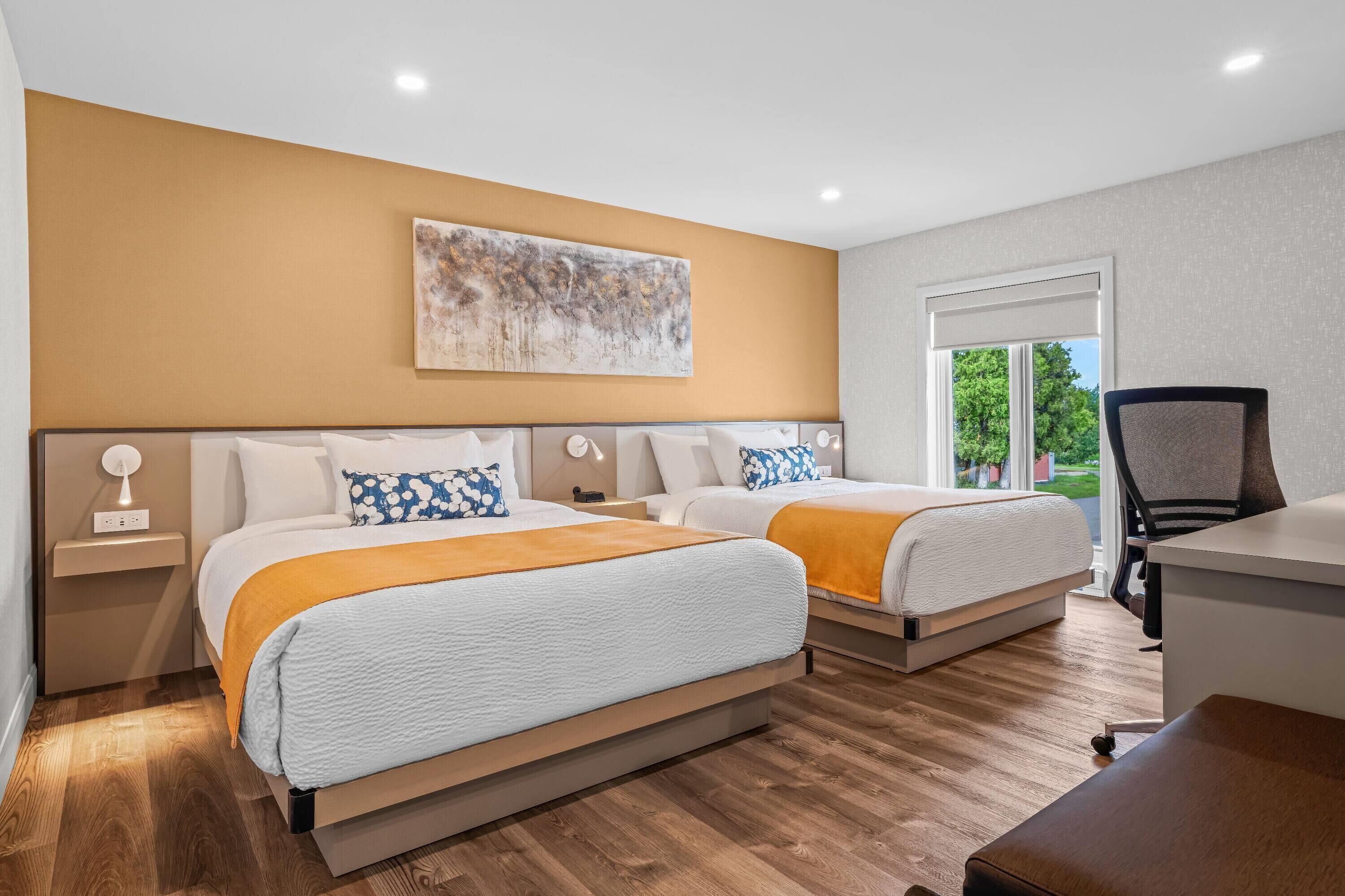 Quarto, 2 camas Queen, para não fumantes | Roupas de cama premium, individualmente decorados