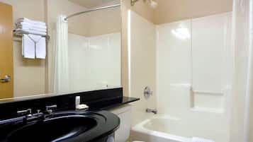 Hair dryer, towels