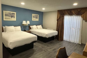 Double Room, 2 Double Beds Non Smoking | Premium bedding, in-room safe, individually decorated