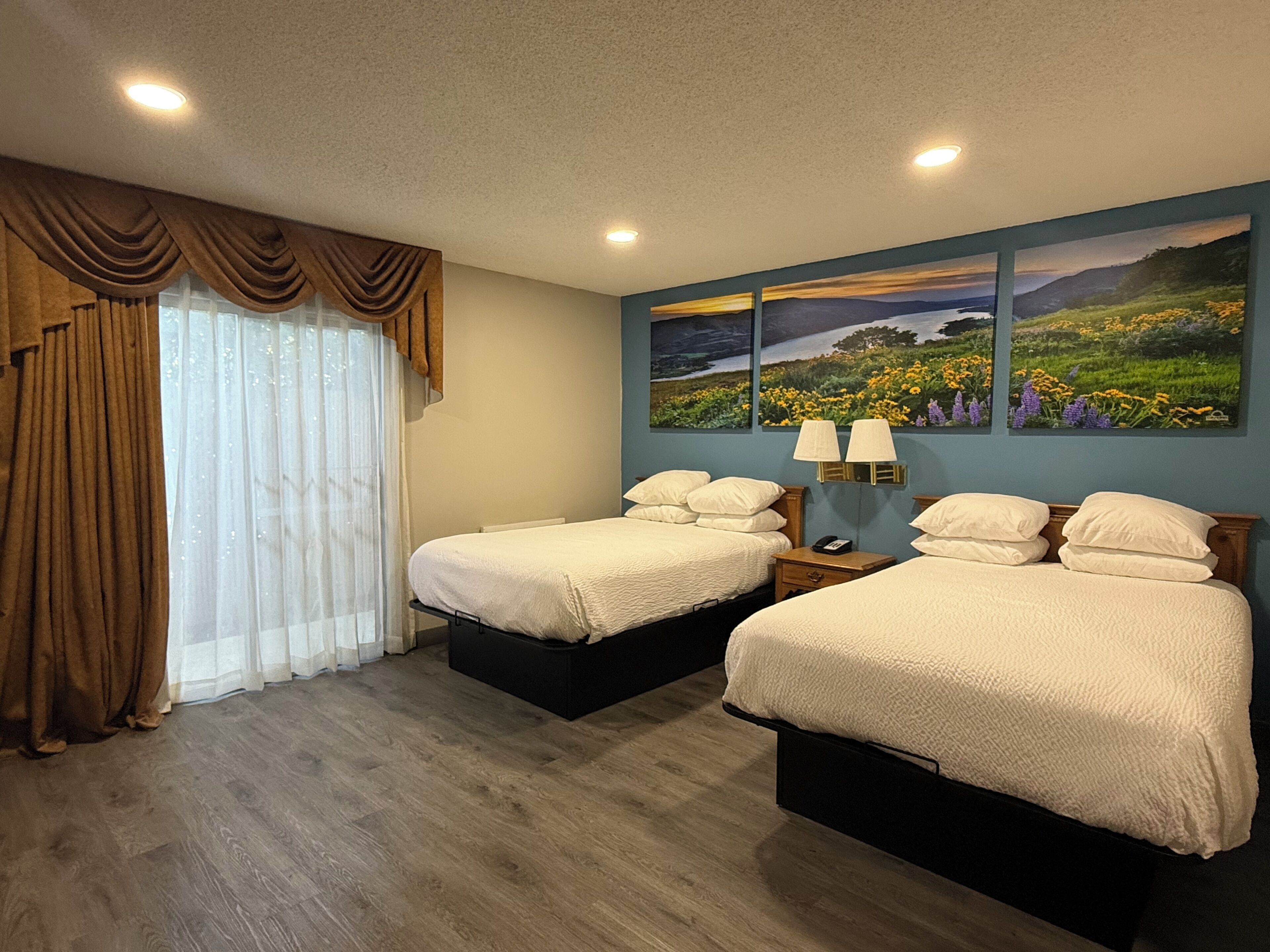 Double Room, 2 Double Beds Non Smoking | Premium bedding, individually decorated, individually furnished, desk