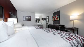 Deluxe Room, 2 Queen Beds, Non Smoking | Desk, laptop workspace, blackout curtains, free WiFi