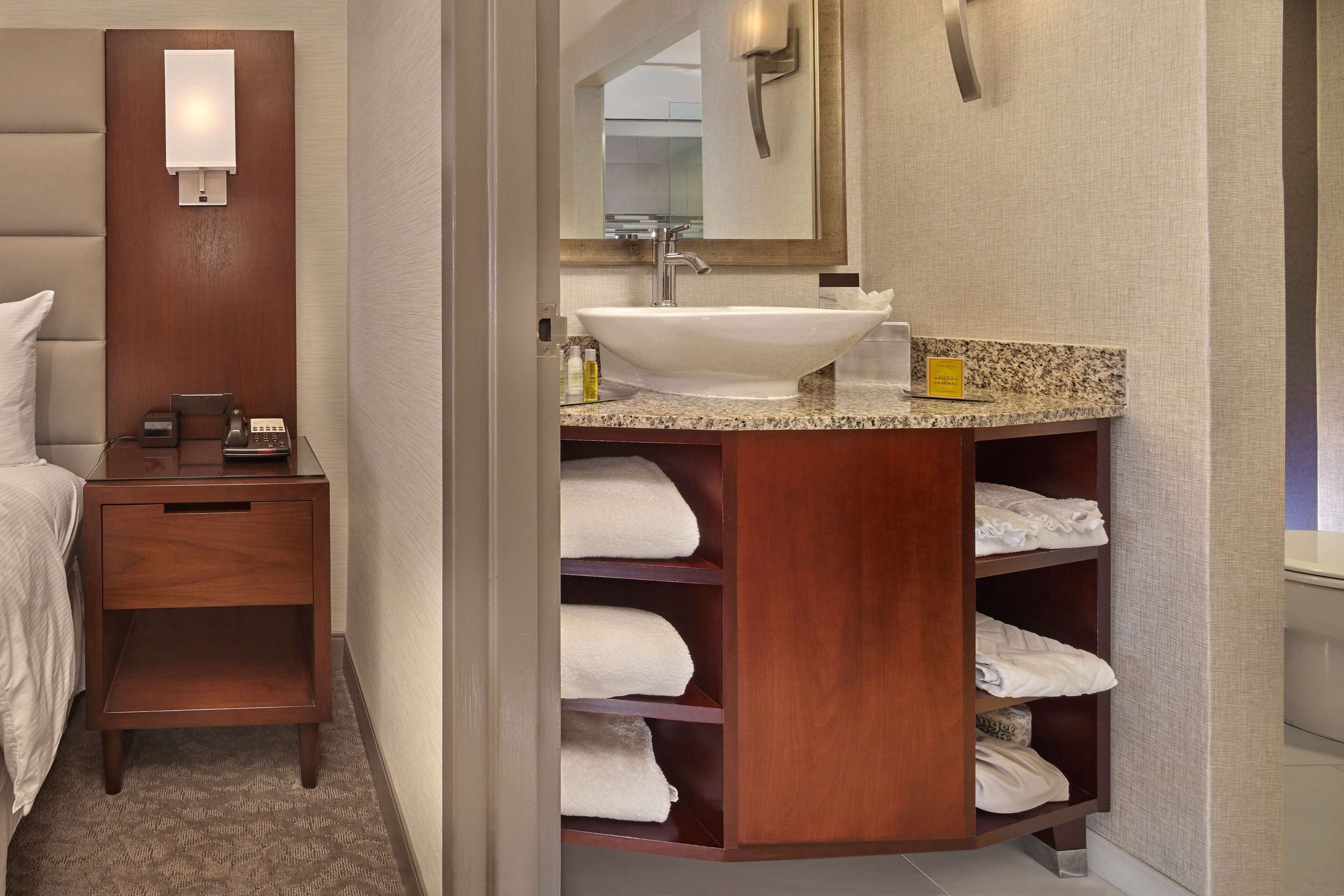 free toiletries, hair dryer, towels