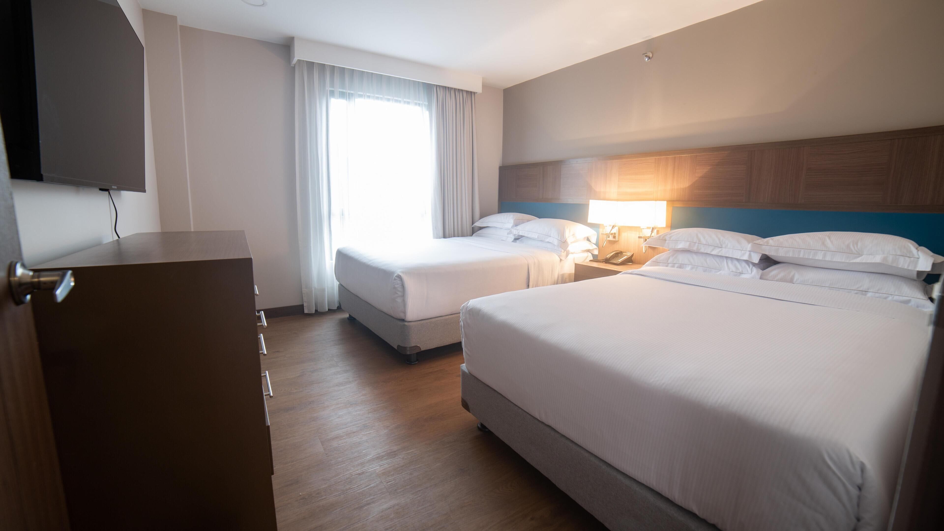 Suite, Two Double Beds, Non-Smoking | 1 bedroom, Egyptian cotton sheets, premium bedding, down comforters