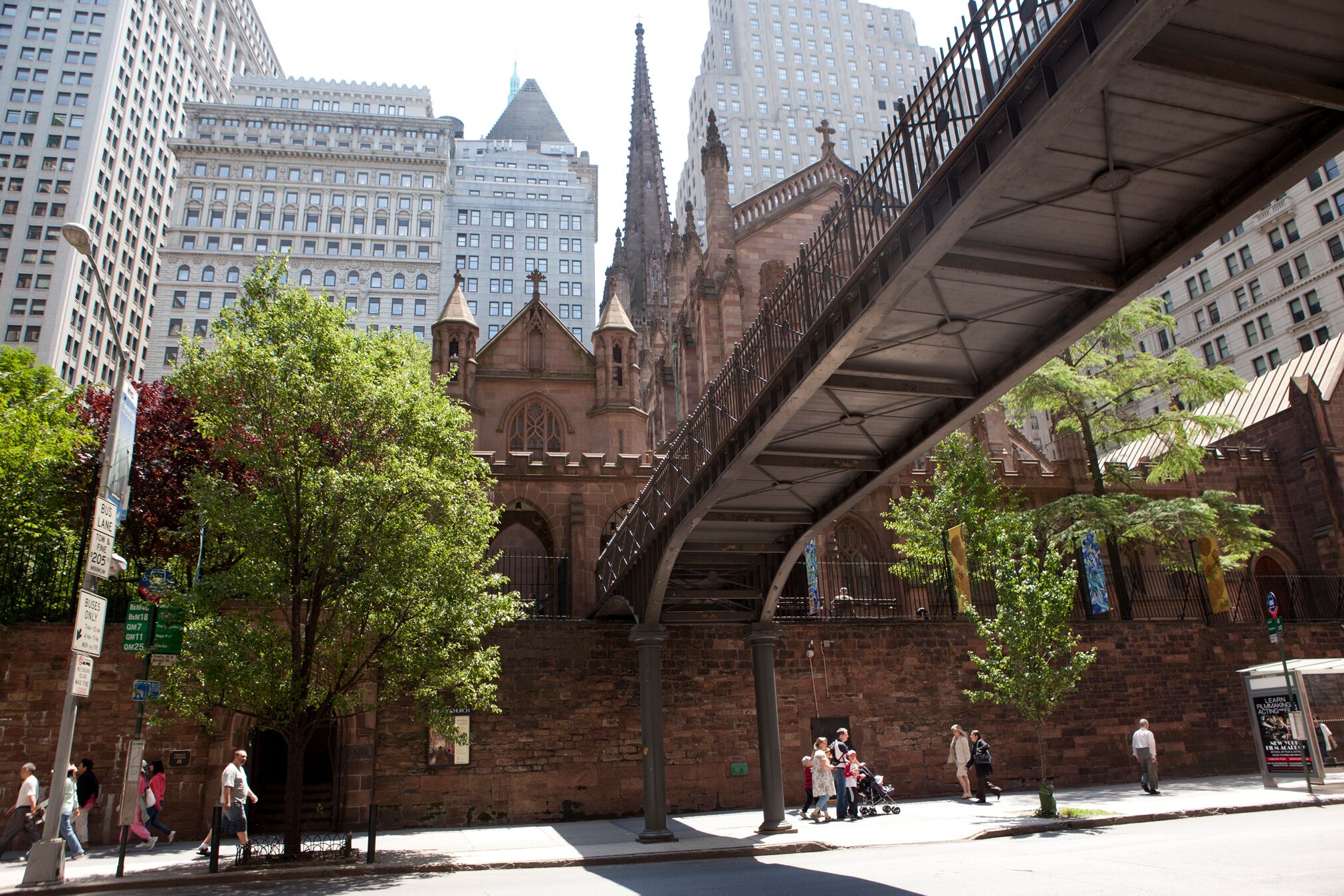 A historic building with a Gothic architectural style, featuring pointed arches and a large rose window.