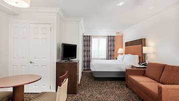 Suite, 1 King Bed | Desk, laptop workspace, iron/ironing board, cribs (free)