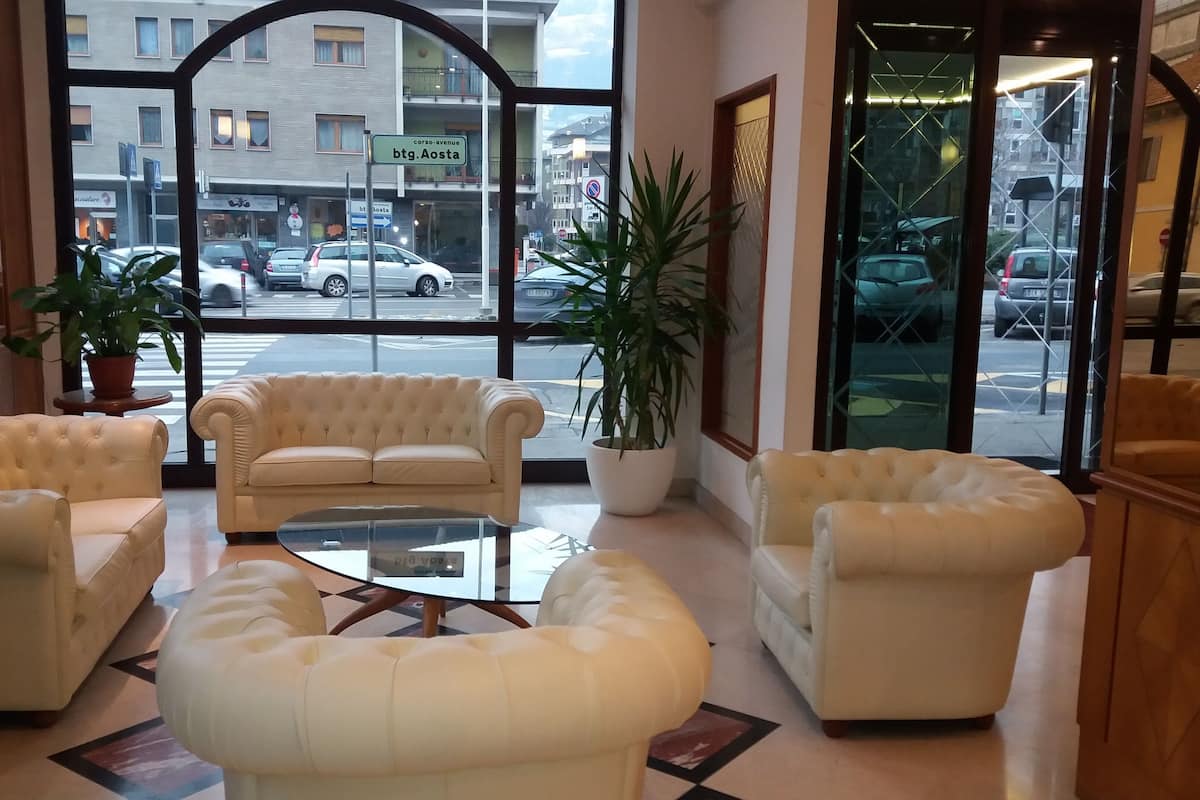 Sala de estar en el lobby