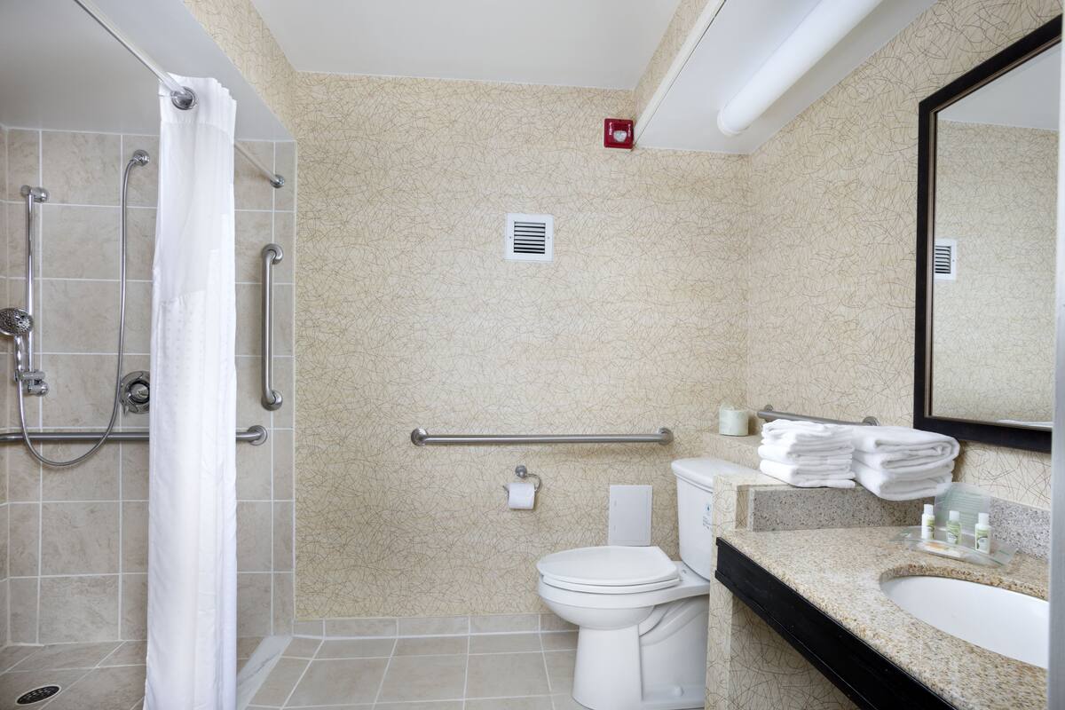 Standard Room, 1 Queen Bed, Mobility Accessible (Communications) | In-room safe, desk, iron/ironing board, cribs (free)