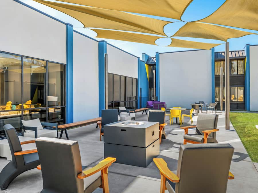 Outdoor wedding area