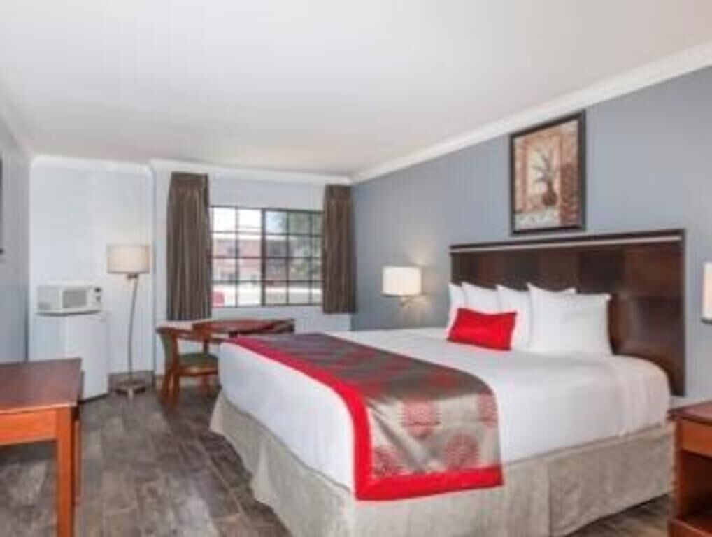 Edredón, camas Select Comfort y escritorio 