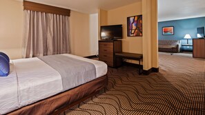 Suite, 1 King Bed, Non Smoking (with Sofabed) | Desk, blackout drapes, iron/ironing board, free cribs/infant beds - Best Western Plus Heritage Inn (Stockton)