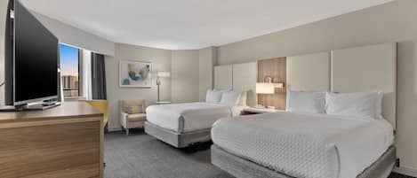 Chambre Standard, 2 grands lits | Literie de qualité supérieure, matelas Tempur-Pedic, bureau