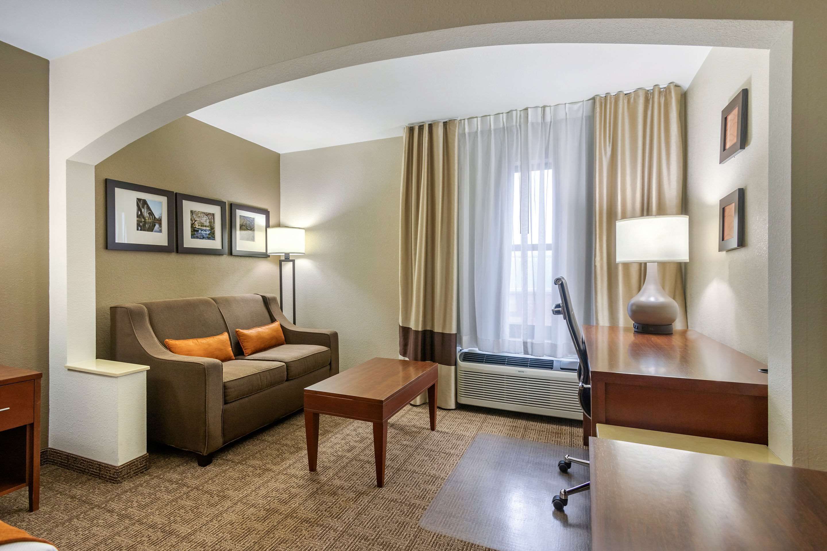 In-room safe, blackout curtains, iron/ironing board