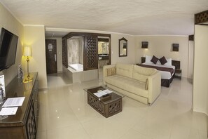Junior Suite | 1 bedroom, premium bedding, in-room safe, individually decorated