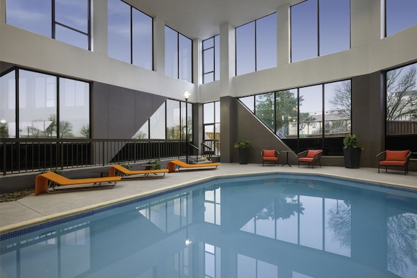 Indoor pool, open 11:00 AM to 11:00 PM, sun loungers