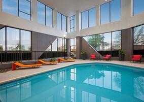 Indoor pool, open 7:00 AM to 11:00 PM, sun loungers