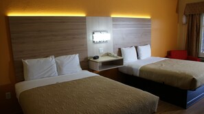 Room, 2 Queen Beds, Non Smoking | Premium bedding, desk, iron/ironing board, free WiFi - HomeTown Inn & Suites (Crestview)