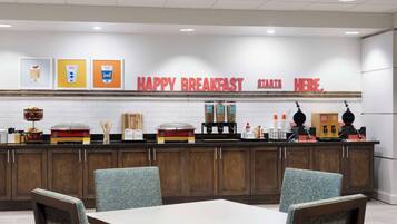 Free daily buffet breakfast