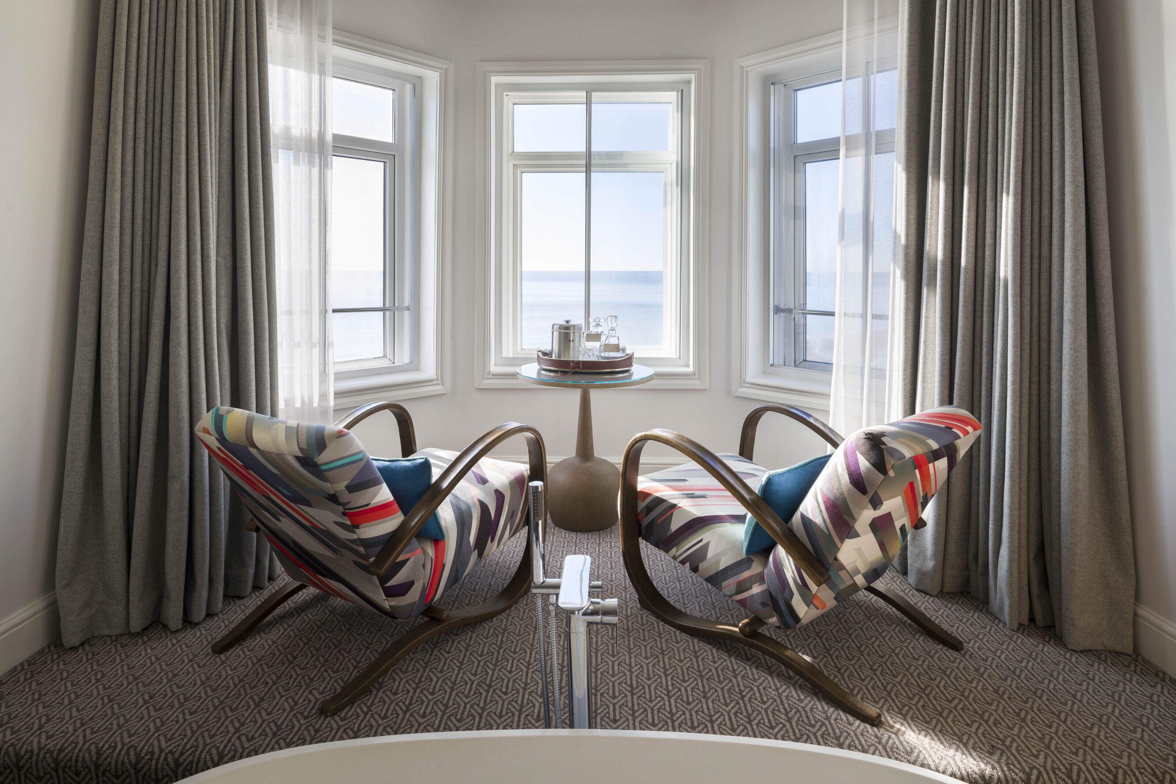 Suite, Sea View, Corner | Egyptian cotton sheets, premium bedding, pillowtop beds, minibar