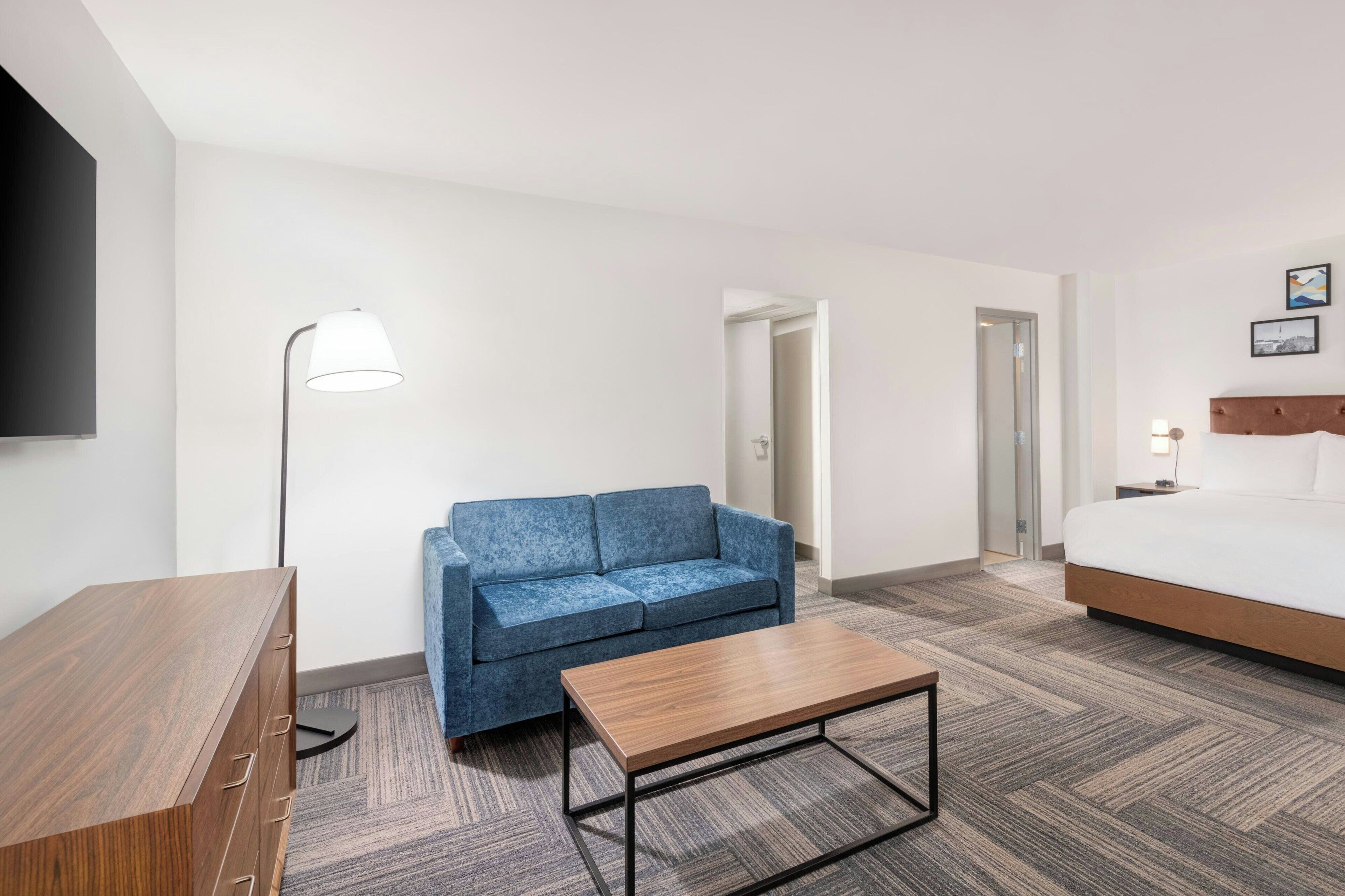 in-room safe, desk, blackout curtains, iron/ironing board